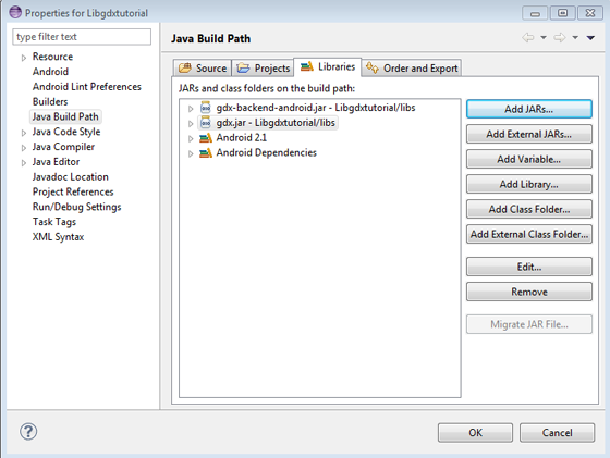 Java Build Path - Libraries - Add JARs